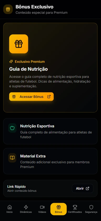 Bônus e Nutrição