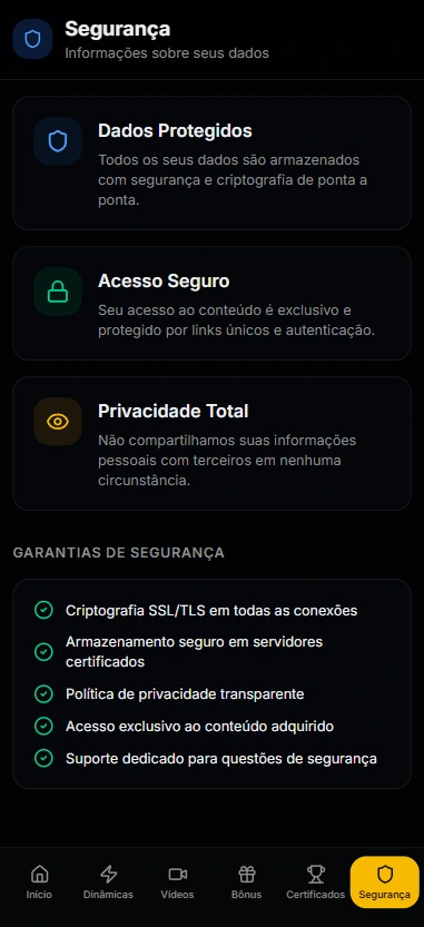 Segurança e Privacidade