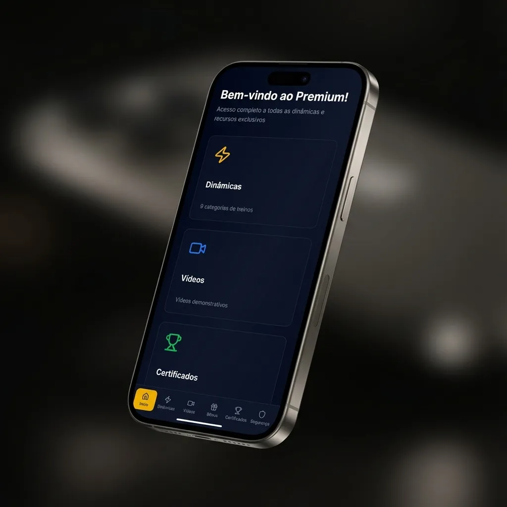 Interface Moderna do App no Celular